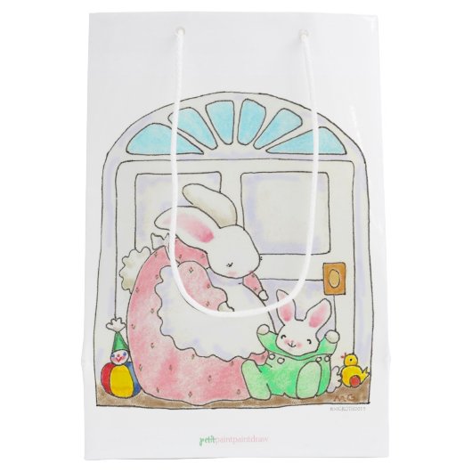 Mama en Baby Bunny cadeautas (Achterkant)