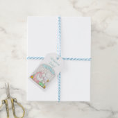 Mama en Baby Bunny label Cadeaulabel (Met Touw)