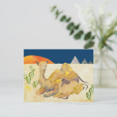 Mama en Baby Camels Briefkaart (Staand voorkant)
