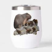 Mama en Baby Capybaras, (Voorkant)