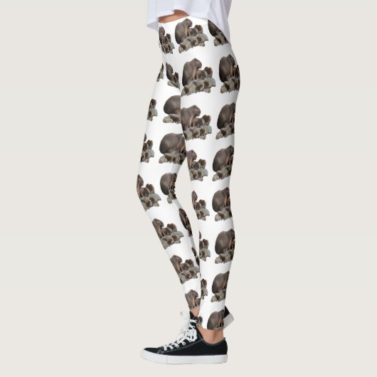 Mama en Baby Capybaras, Leggings (Links)