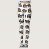 Mama en Baby Capybaras, Leggings (Voorkant)