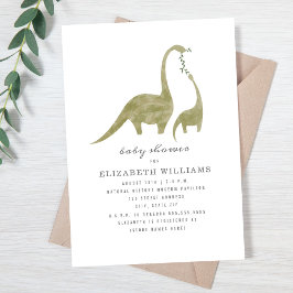 Mama en Baby Dinosaur neutraal Baby shower Kaart