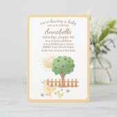 Mama en Baby Duck Leuk Baby shower Kaart (Staand voorkant)