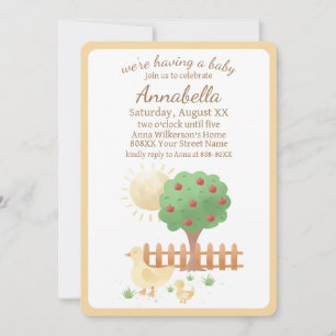 Mama en Baby Duck Leuk Baby shower Kaart