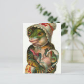 Mama en Baby Frog Briefkaart (Staand voorkant)