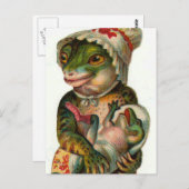 Mama en Baby Frog Briefkaart (Voorkant / Achterkant)