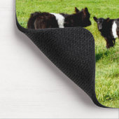 Mama en Baby Galloway Koeien, Mousepad Muismat (Hoek)