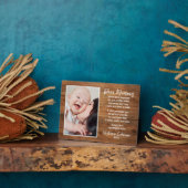 Mama en Baby gedicht Happy First Moederdag Fotoplaat (Zijkant)