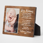 Mama en Baby gedicht Happy First Moederdag Fotoplaat (Zijkant)