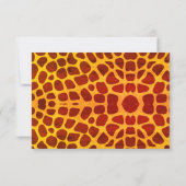 Mama en Baby Giraffe Bedankt Card (Achterkant)