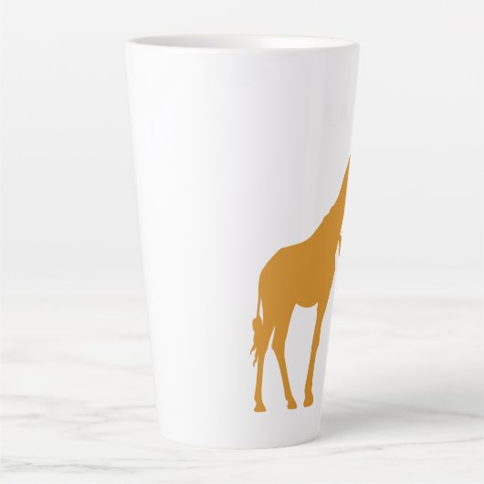 Mama en Baby Giraffe Latte Mok (Voorkant)