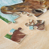 Mama en Baby Giraffe Legpuzzel (Zijkant)