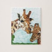 Mama en Baby Giraffe Legpuzzel (Verticaal)