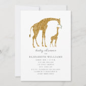 Mama en Baby Giraffe Neutraal Baby shower Kaart (Voorkant)