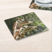 Mama en Baby Giraffe Onderzetter (Schuin)
