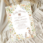 Mama en Baby Goose Boho Baby shower Kaart