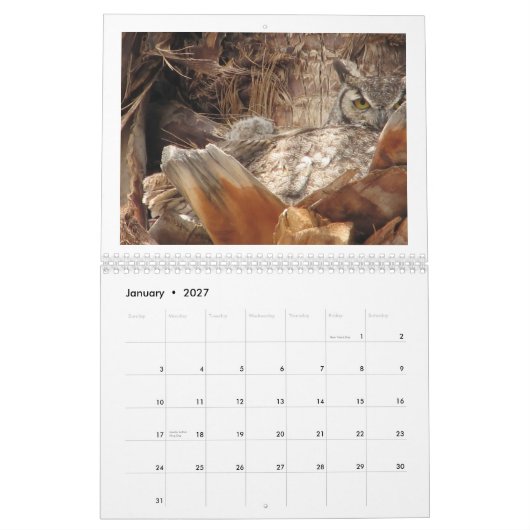 Mama en Baby hebben een palmboom. Kalender (Jan 2027)