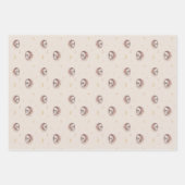 Mama en Baby Hedgehog Pattern Woodland Inpakpapier Vel (Voorkant 2)