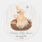 Mama en baby konijnendouche stickers (Voorkant)