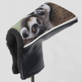mama en Baby lemur knuffelen, Golfheadcover (3/4 voorkant)