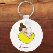mama en baby liefde sleutelhanger (Voorkant)