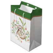 Mama en baby luiaards  middel grote cadeautas (Voorkant Gekanteld)