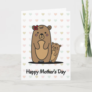 Mama en Baby| Moederdag Wenskaart Kaart