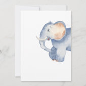 Mama en Baby Olifant Baby shower Kaart (Achterkant)