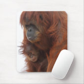Mama en baby Orangutan Muismat (Met muis)