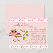 Mama en Baby Owl Kaart (Voorkant / Achterkant)