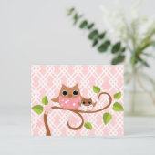 Mama en Baby Owls Briefkaart (Staand voorkant)