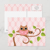 Mama en Baby Owls Briefkaart (Voorkant / Achterkant)
