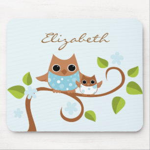 Mama en Baby Owls Muismat