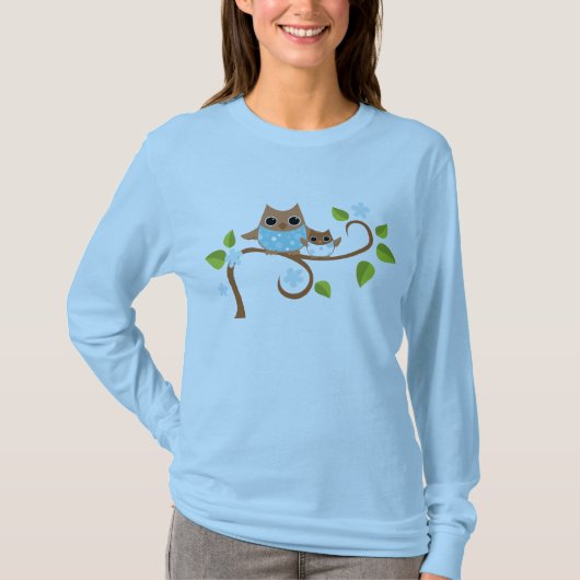 Mama en Baby Owls T-shirt (Voorkant)
