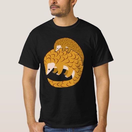 Mama en Baby Pangolin T-shirt (Voorkant)
