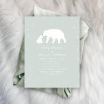 Mama en Baby Polar Beer Blue Baby shower Kaart<br><div class="desc">Een winter baby shower thema met een afbeelding van een mama en baby polar beer omringd door sneeuwvlokken. De achtergrond is blauw. Pas de tekst aan met details van uw gelegenheid.</div>