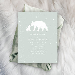 Mama en Baby Polar Beer Blue Baby shower Kaart
