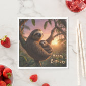 Mama en Baby Sloth Servet (Insitu)