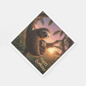 Mama en Baby Sloth Servet (Hoek)