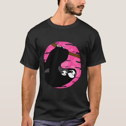 Mama en Baby Sloth T-shirt (Voorkant)