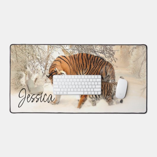 Mama en Baby Tijger Bureaumat (Keyboard & Muis)