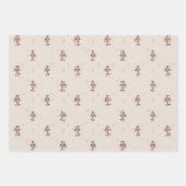 Mama en Baby Uil Pattern Woodland Baby shower Inpakpapier Vel (Voorkant)