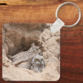 Mama en Baby Uil Sleutelhanger - Jouw naam toevoeg (Achterkant)