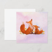 Mama en baby vos (Voorkant / Achterkant)