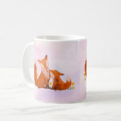 Mama en baby vos koffiemok (Voorkant links)