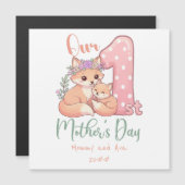 Mama en Baby Vos Roze 1e Moederdag (Voorkant / Achterkant)