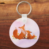 Mama en baby vos sleutelhanger (Voorkant)