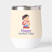 Mama en baby, vrolijke moederdag (Links)