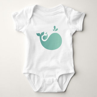 Mama en Baby Whale Baby Creeper Romper